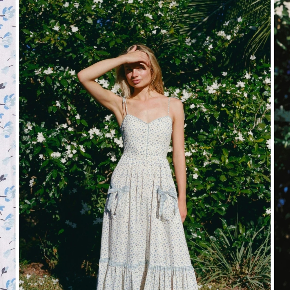 Christy Dawn Lia Dress In Bleu Tulips